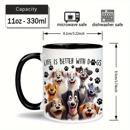Mug en céramique motif chien