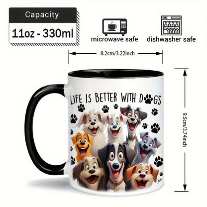 Mug en céramique motif chien