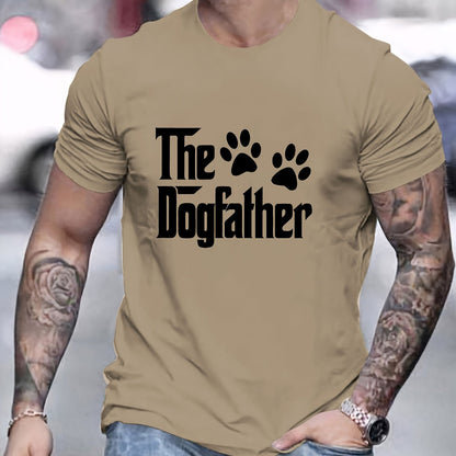 T-shirt homme à manches courtes avec motif dog father
