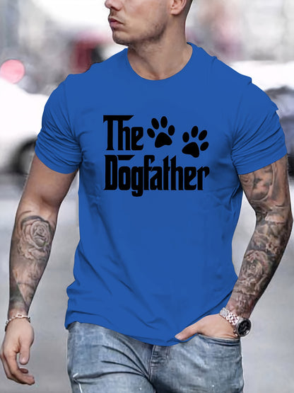 T-shirt homme à manches courtes avec motif dog father