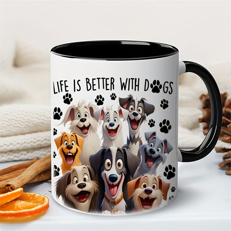 Mug en céramique motif chien