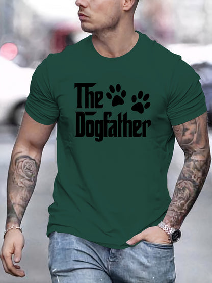 T-shirt homme à manches courtes avec motif dog father
