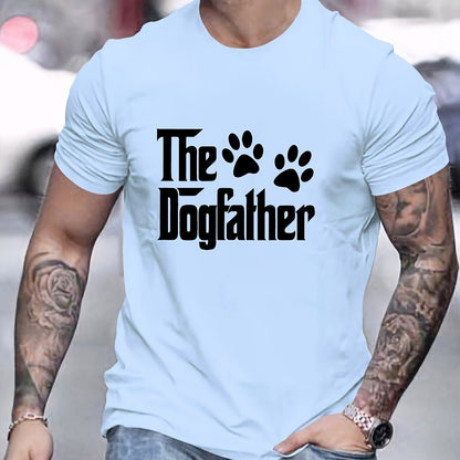 T-shirt homme à manches courtes avec motif dog father
