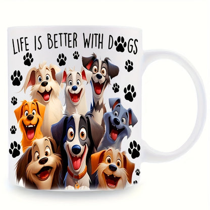 Mug en céramique motif chien