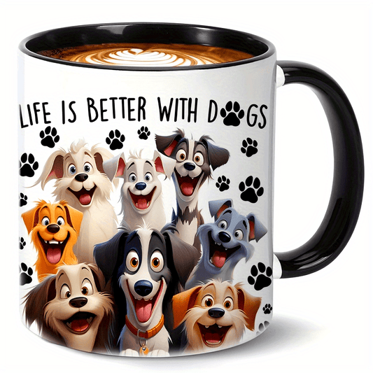 Mug en céramique motif chien