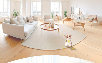 Caméra de surveillance intérieure WiFi 360°  avec vision nocturne et audio bidirectionnel