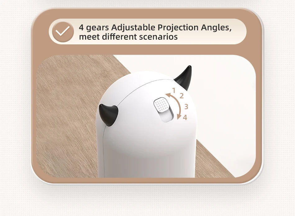Jouet laser automatique pour chat et chien – jouet interactif intelligent à rotation aléatoire