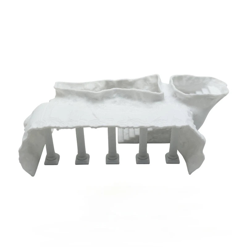 Décoration aquarium colonne romaine avec grotte pour poissons