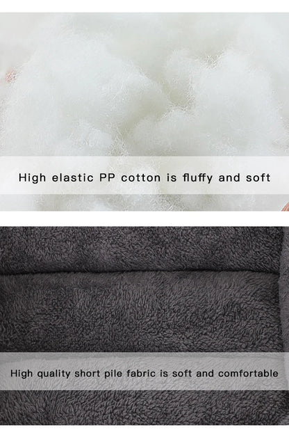 Panier confortable pour chien et chat – lit d’hiver respirant avec coussin moelleux pour petits et grands animaux