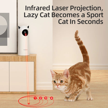 Jouet laser automatique pour chat et chien – jouet interactif intelligent à rotation aléatoire