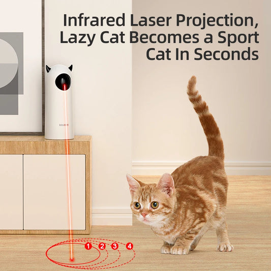 Jouet laser automatique pour chat et chien – jouet interactif intelligent à rotation aléatoire