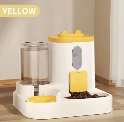 Distributeur automatique d’eau et de nourriture pour chat et chien – 2 en 1, pratique et hygiénique