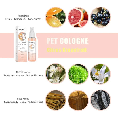 Spray parfumé pour chien et chat 100 ml – désodorisant doux pour animaux