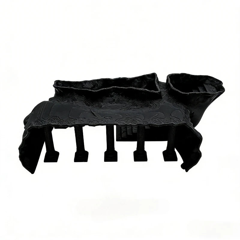 Décoration aquarium colonne romaine avec grotte pour poissons