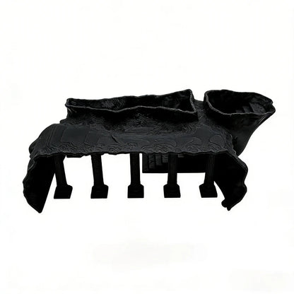 Décoration aquarium colonne romaine avec grotte pour poissons