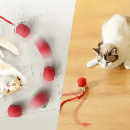 Balle interactive intelligente pour chat et chien – jouet automatique roulant avec capteur et recharge USB