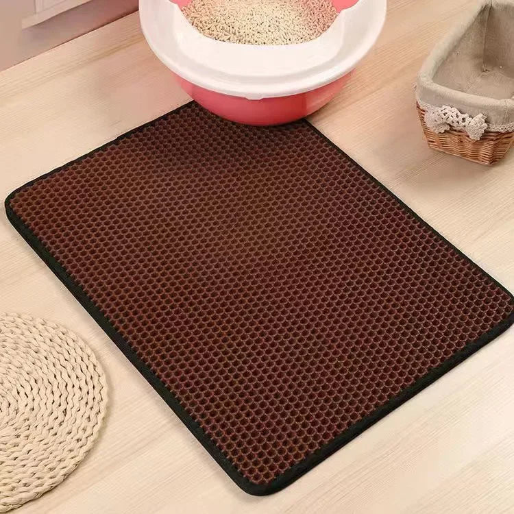 Tapis litière double couche imperméable