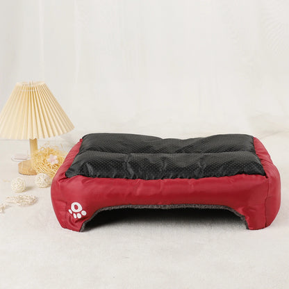 Panier confortable pour chien et chat – lit d’hiver respirant avec coussin moelleux pour petits et grands animaux