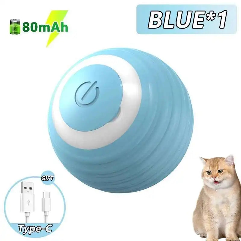 Balle interactive pour chien et chat – jouet automatique roulant et rebondissant avec capteur intelligent