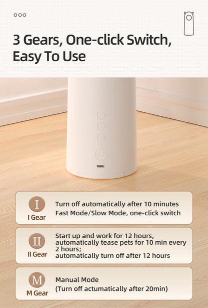 Jouet laser automatique pour chat et chien – jouet interactif intelligent à rotation aléatoire