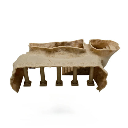 Décoration aquarium colonne romaine avec grotte pour poissons