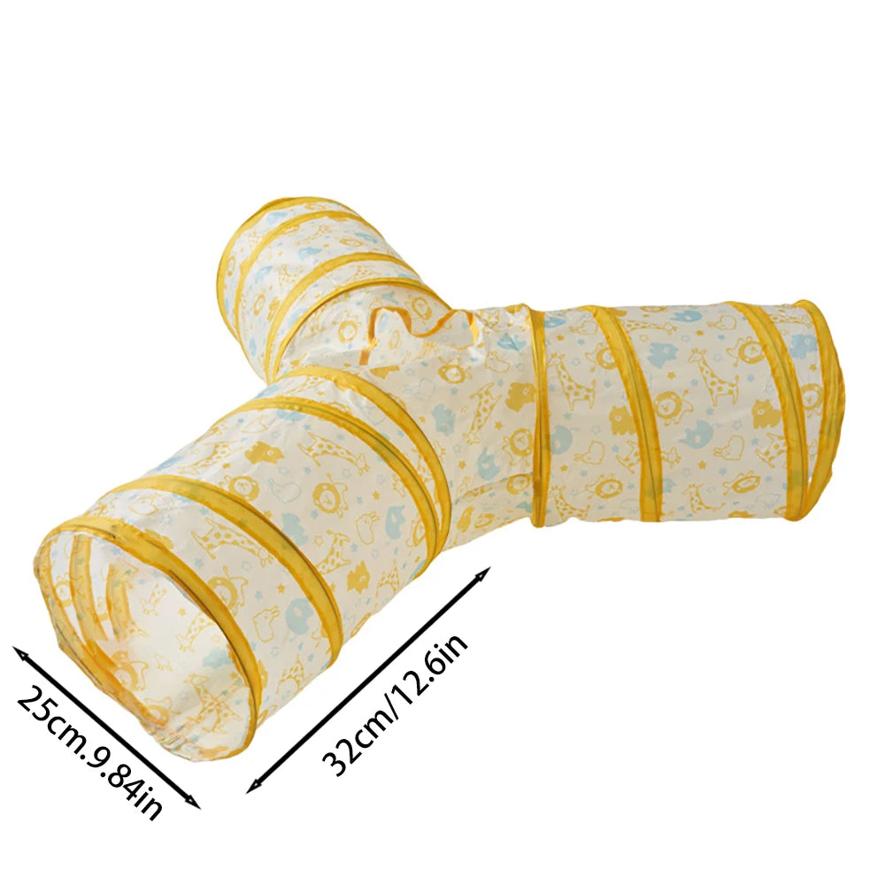 Tunnel de jeu pliable pour chat et petit chien – jouet interactif d’intérieur et d’extérieur