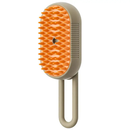 Brosse de toilettage pour chien et chat avec spray intégré – peigne de massage doux antistress USB rechargeable