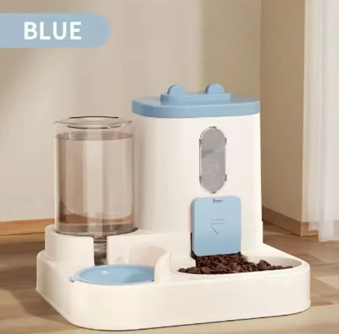 Distributeur automatique d’eau et de nourriture pour chat et chien – 2 en 1, pratique et hygiénique