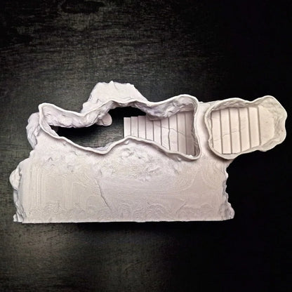 Décoration aquarium colonne romaine avec grotte pour poissons