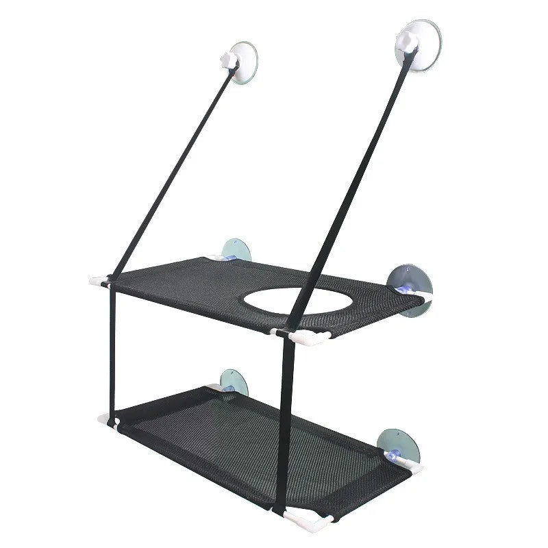 Hamac de fenêtre pour chat avec ventouses