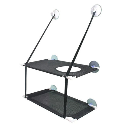 Hamac de fenêtre pour chat avec ventouses