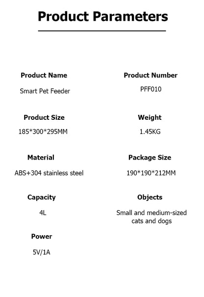 Distributeur automatique de nourriture 4 L pour chat et chien – mangeoire programmable avec écran LCD