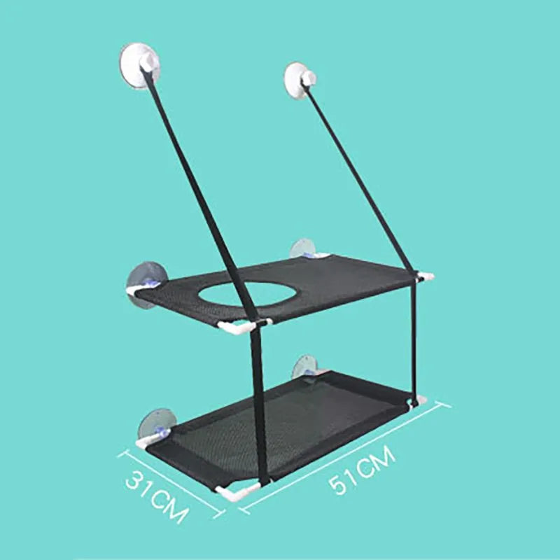 Hamac de fenêtre pour chat avec ventouses