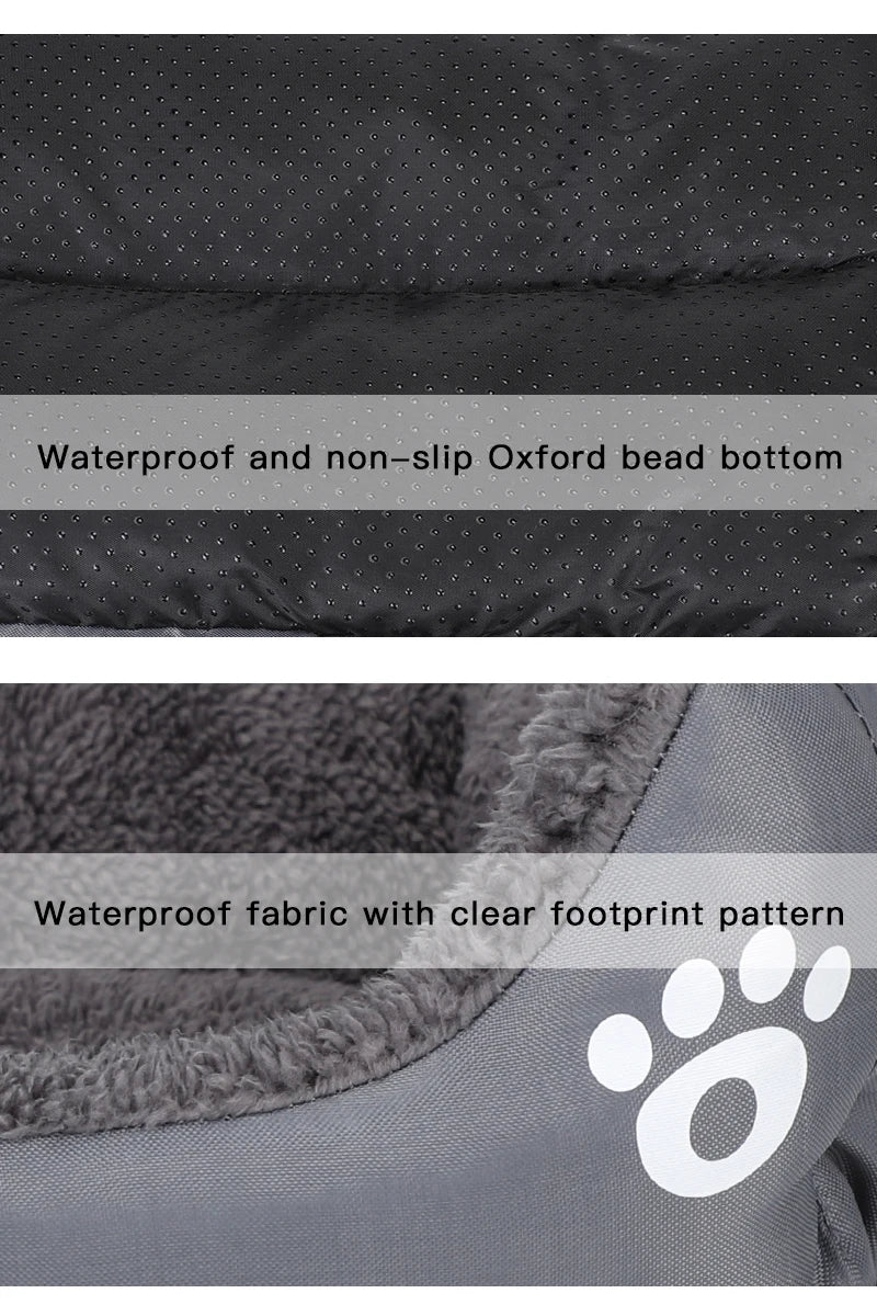 Panier confortable pour chien et chat – lit d’hiver respirant avec coussin moelleux pour petits et grands animaux