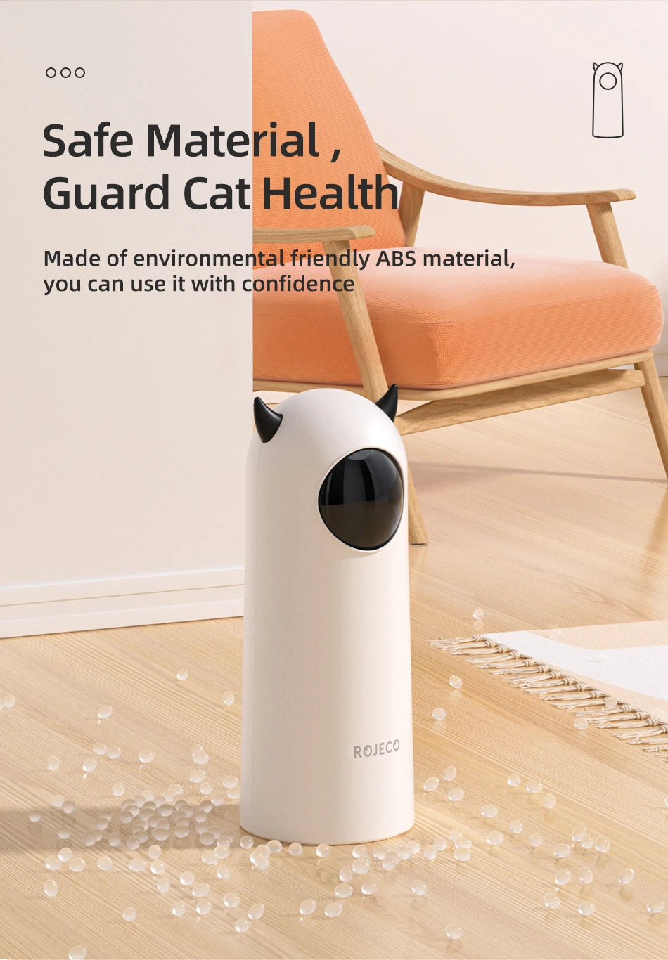 Jouet laser automatique pour chat et chien – jouet interactif intelligent à rotation aléatoire