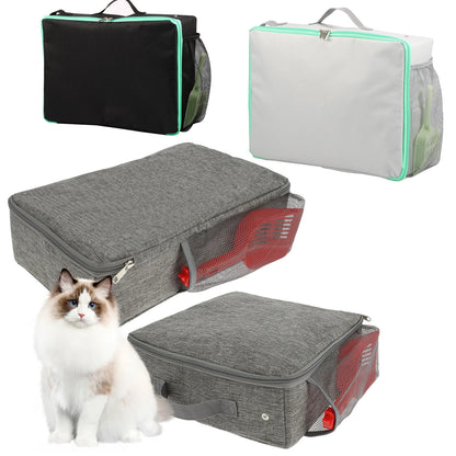 Bac à litière pliable et étanche pour chat