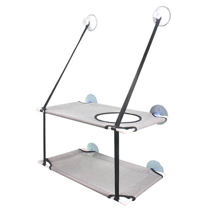 Hamac de fenêtre pour chat avec ventouses