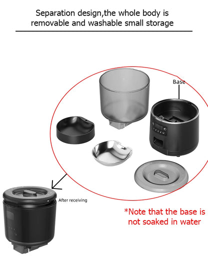 Distributeur automatique de nourriture 4 L pour chat et chien – mangeoire programmable avec écran LCD