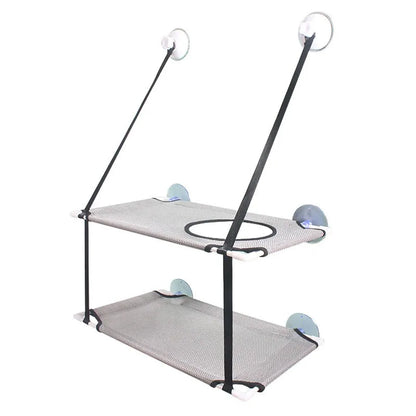 Hamac de fenêtre pour chat avec ventouses