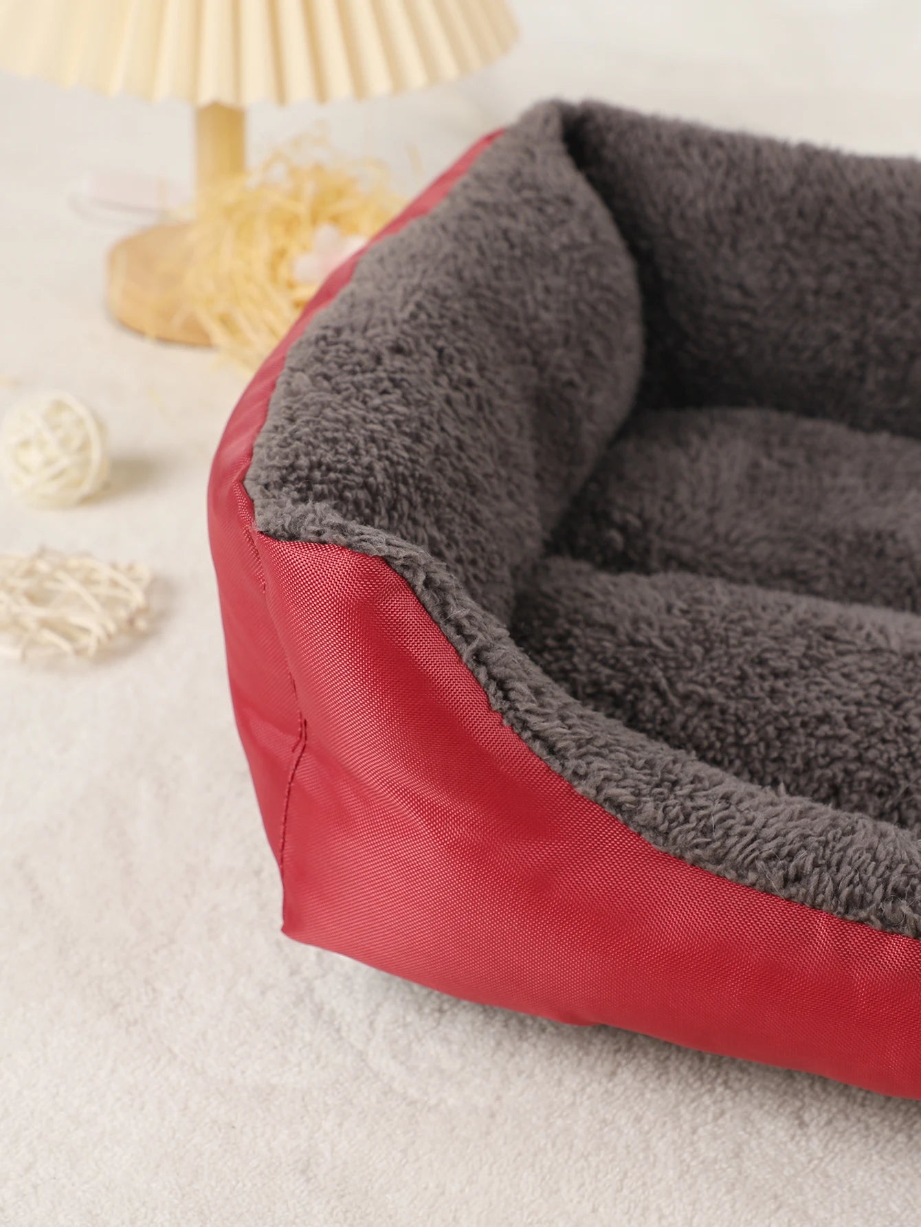 Panier confortable pour chien et chat – lit d’hiver respirant avec coussin moelleux pour petits et grands animaux