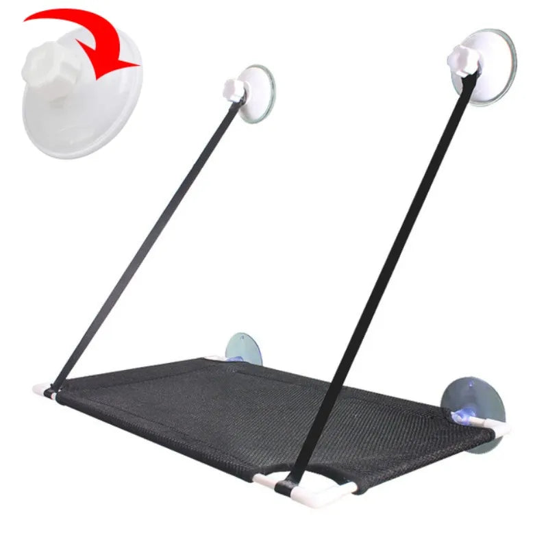 Hamac de fenêtre pour chat avec ventouses