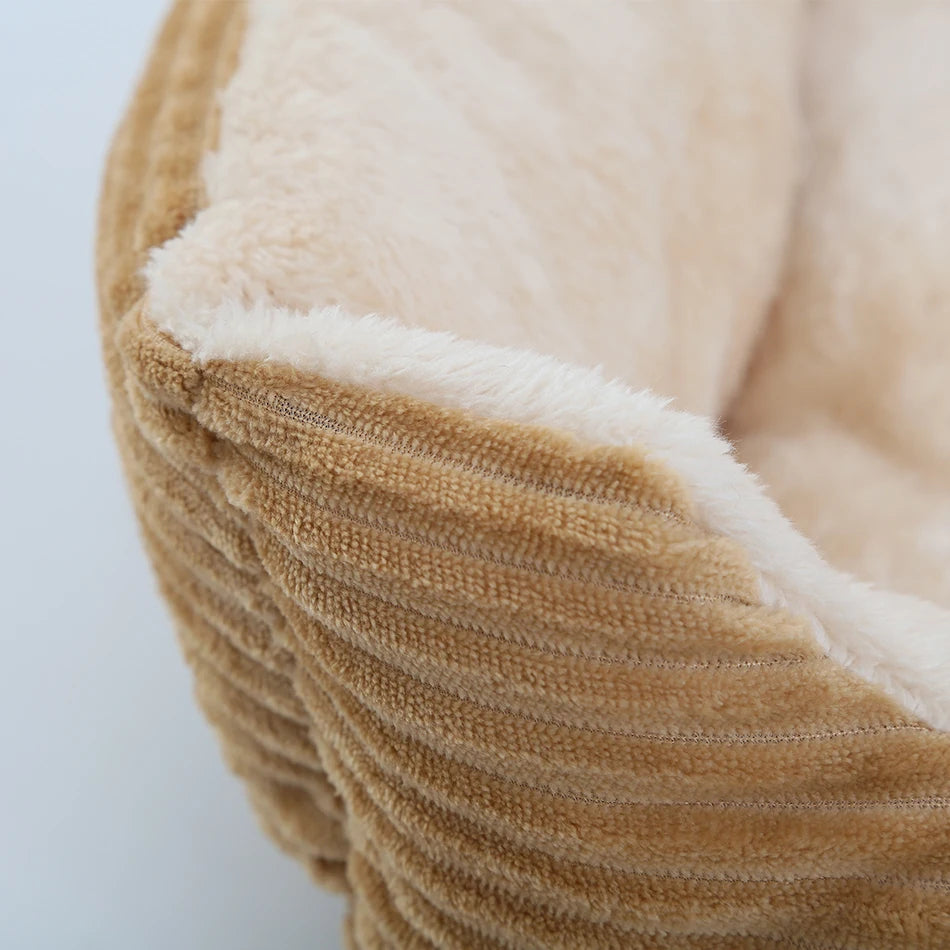 Panier carré en peluche pour chien et chat – lit confortable et imperméable pour petits et grands animaux