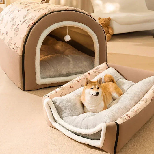 Removable Pet Dog Bed Cozy Pet Nest for Small Medium Dogs Cats Winter Warm Dog Sleeping Bed Comfortable Pet House Pet Supplies