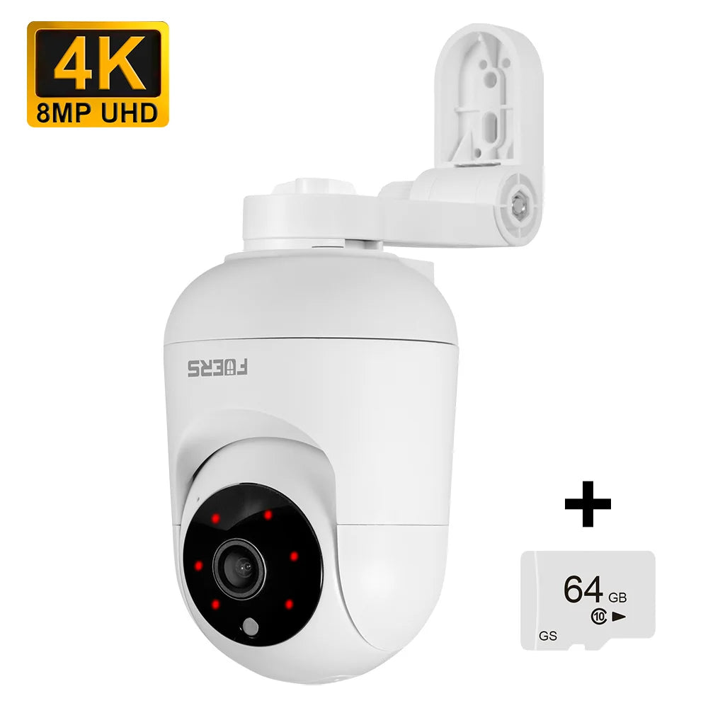 Caméra pour animaux WiFi 8 MP 4K avec suivi intelligent et vision nocturne