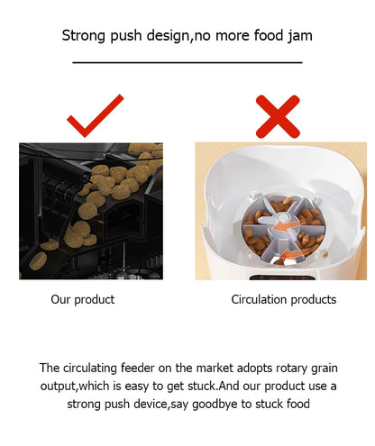 Distributeur automatique de nourriture 4 L pour chat et chien – mangeoire programmable avec écran LCD