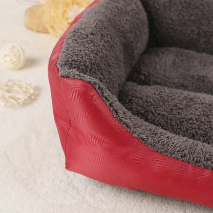 Panier confortable pour chien et chat – lit d’hiver respirant avec coussin moelleux pour petits et grands animaux