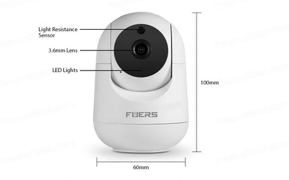 Caméra pour animaux WiFi 8 MP 4K avec suivi intelligent et vision nocturne