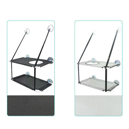 Hamac de fenêtre pour chat avec ventouses