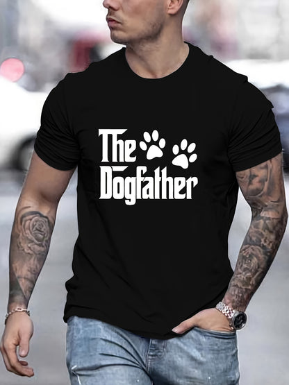 T-shirt homme à manches courtes avec motif dog father