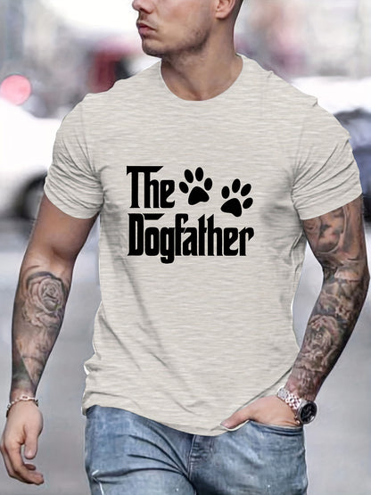 T-shirt homme à manches courtes avec motif dog father